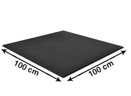 Flatline series gym flooring tiles 1m x 1m - 15 mm thickness